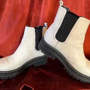 Marc Fisher Padmia White Chelsea Boot 9
